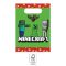 Minecraft Green papír ajándéktasak, ajándékzacskó 4 db-os