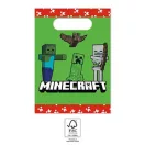 Minecraft Green papír ajándéktasak, ajándékzacskó 4 db-os Minecraft Green papír ajándéktasak, ajándékzacskó 4 db-os