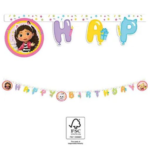 Gabi babaháza Friends Happy Birthday felirat FSC 2 m