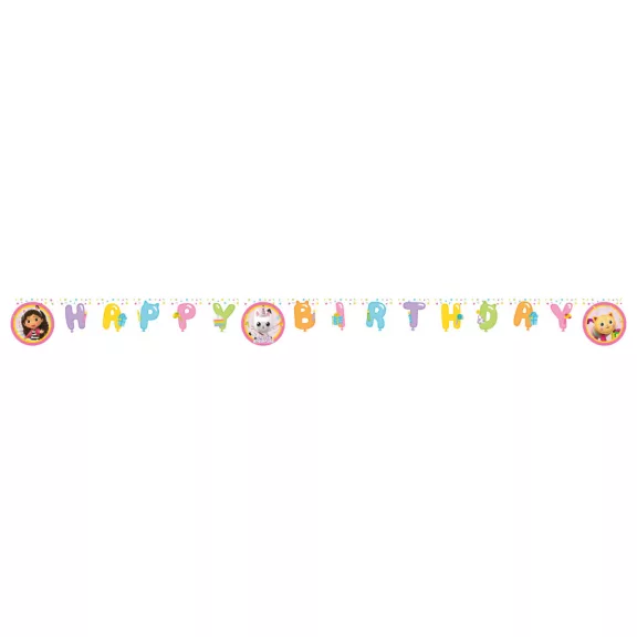 Gabi babaháza Friends Happy Birthday felirat FSC 2 m