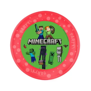 Minecraft Party micro prémium műanyag lapostányér 21 cm
