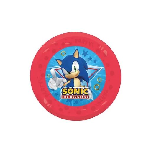 Sonic a sündisznó Sega micro prémium műanyag lapostányér 21 cm