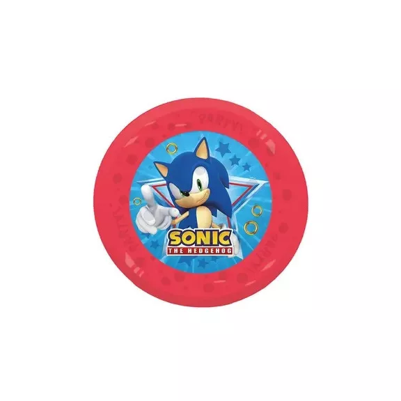 Sonic a sündisznó Sega micro prémium műanyag lapostányér 21 cm