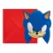 Sonic a sündisznó Sega party meghívó 6 db-os FSC