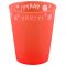Orange Fluorescent, Narancssárga micro prémium műanyag pohár 250 ml