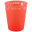 Orange Fluorescent, Narancssárga micro prémium műanyag pohár 250 ml