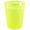 Yellow Fluorescent, Sárga micro prémium műanyag pohár 250 ml