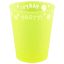 Yellow Fluorescent, Sárga micro prémium műanyag pohár 250 ml