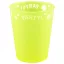 Yellow Fluorescent, Sárga micro prémium műanyag pohár 250 ml