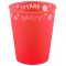 Red, Piros micro prémium műanyag pohár 250 ml