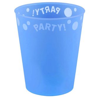 Blue, Kék micro prémium műanyag pohár 250 ml