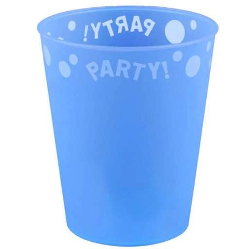 Blue, Kék micro prémium műanyag pohár 250 ml