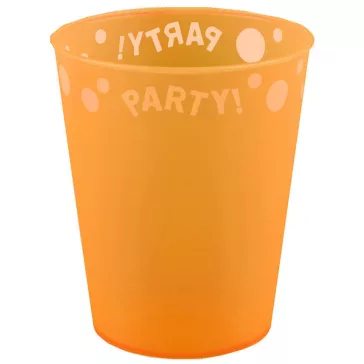 Narancssárga Orange micro prémium műanyag pohár 250 ml