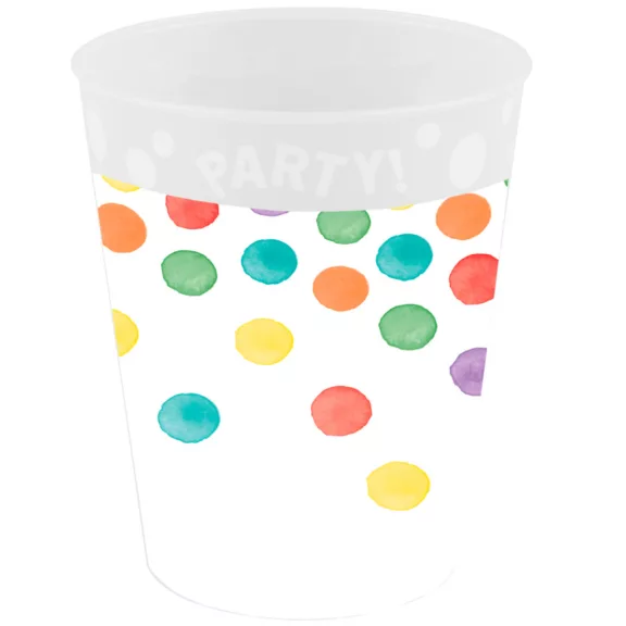 Multiwatercolor Party micro prémium műanyag pohár 250 ml Multiwatercolor Party micro prémium műanyag pohár 250 ml
