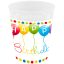 Happy Birthday Streamers micro prémium műanyag pohár 250 ml