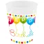 Happy Birthday Streamers micro prémium műanyag pohár 250 ml