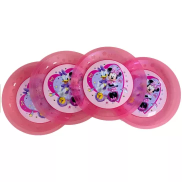   Disney Minnie Junior micro prémium műanyag lapostányér 4 db-os szett 21 cm