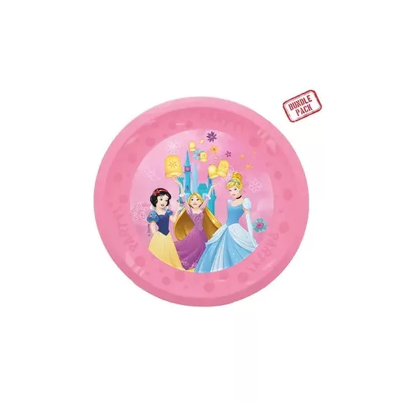 Disney Hercegnők Live Your Story micro prémium műanyag lapostányér 4 db-os szett 21 cm