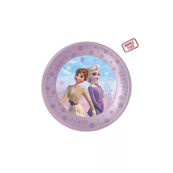 Disney Jégvarázs Wind micro prémium műanyag lapostányér 4 db-os szett 21 cm