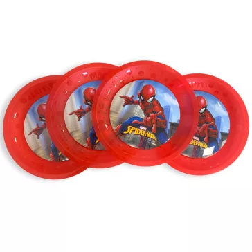   Pókember Crime Fighter micro prémium műanyag lapostányér 4 db-os szett 21 cm