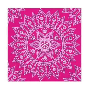 Mandala Fuchsia White szalvéta 20 db-os, 33x33 cm FSC