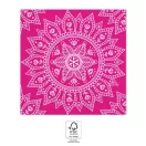 Mandala Fuchsia White szalvéta 20 db-os, 33x33 cm FSC