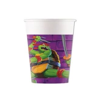   Tini Nindzsa Teknőcök Purple papír pohár 8 db-os 200 ml FSC
