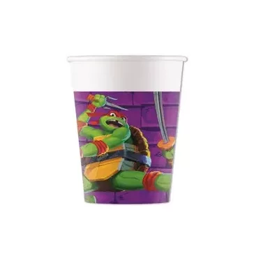   Tini Nindzsa Teknőcök Purple papír pohár 8 db-os 200 ml FSC