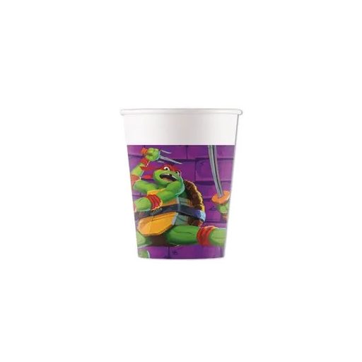 Tini Nindzsa Teknőcök Purple papír pohár 8 db-os 200 ml FSC