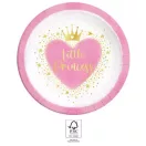 Hercegnők Little Princess papírtányér 8 db-os 23 cm FSC