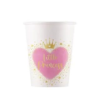 Hercegnők Little Princess papír pohár 8 db-os 200 ml FSC