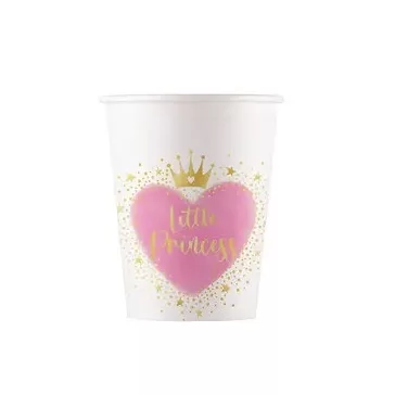 Hercegnők Little Princess papír pohár 8 db-os 200 ml FSC