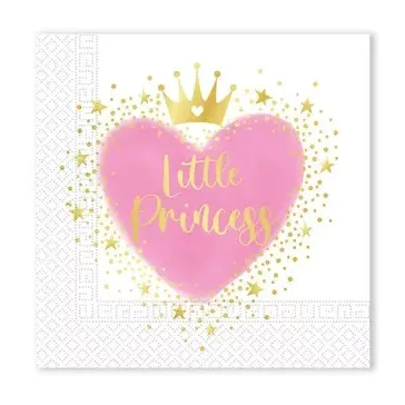 Hercegnők Little Princess szalvéta 20 db-os 33x33 cm FSC