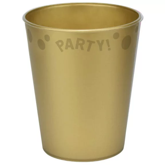 Gold, Arany micro prémium műanyag pohár 250 ml Gold, Arany micro prémium műanyag pohár 250 ml