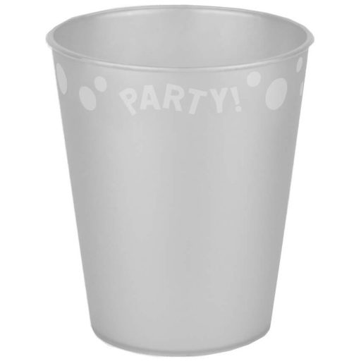 Silver, Ezüst micro prémium műanyag pohár 250 ml