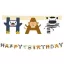 Állatos Zoo Happy Birthday felirat FSC 2 m