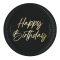 Happy Birthday Elegant papírtányér 8 db-os 23 cm FSC