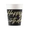 Happy Birthday Elegant papír pohár 8 db-os 200 ml FSC