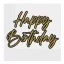 Happy Birthday Elegant szalvéta 20 db-os 33x33 cm FSC