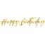 Happy Birthday Candles papír felirat 2 m