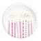 Happy Birthday Candles papírtányér 8 db-os 23 cm FSC