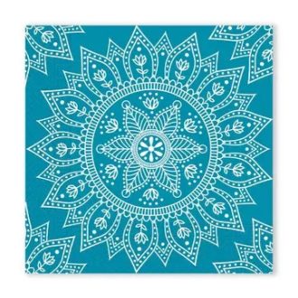 Mandala Petrol White szalvéta 20 db-os, 33x33 cm FSC