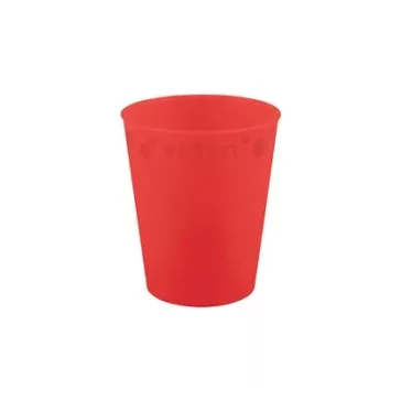 Piros Bright red micro prémium műanyag pohár 250 ml