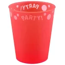 Piros Bright red micro prémium műanyag pohár 250 ml