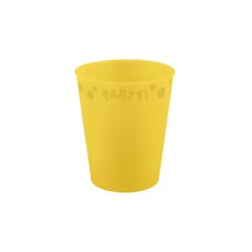 Sárga Yellow micro prémium műanyag pohár 250 ml