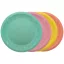 Színes Pastel Mixed micro prémium műanyag lapostányér 4 db-os szett 21 cm