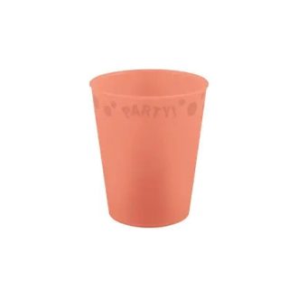   Lazacszín Pastel Salmon micro prémium műanyag pohár 250 ml