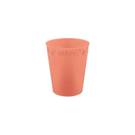 Lazacszín Pastel Salmon micro prémium műanyag pohár 250 ml