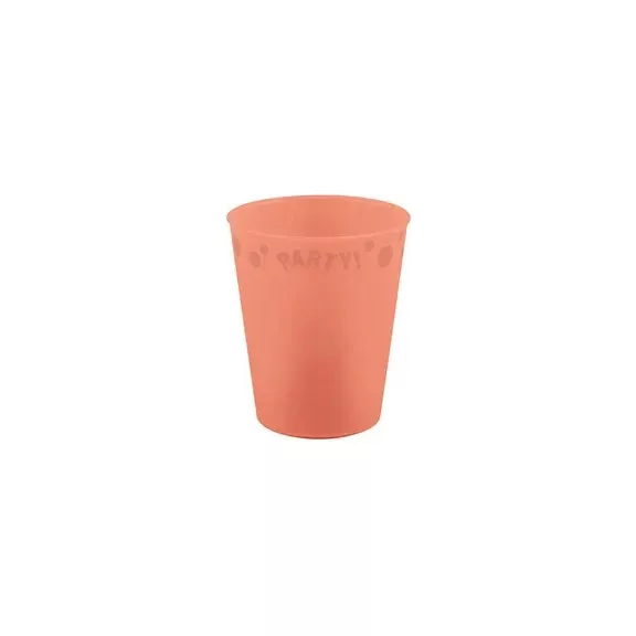 Lazacszín Pastel Salmon micro prémium műanyag pohár 250 ml Lazacszín Pastel Salmon micro prémium műanyag pohár 250 ml