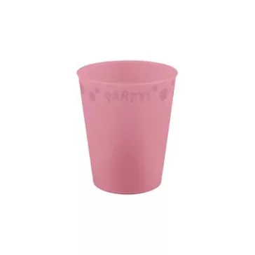   Rózsaszín Pastel Pink micro prémium műanyag pohár 250 ml